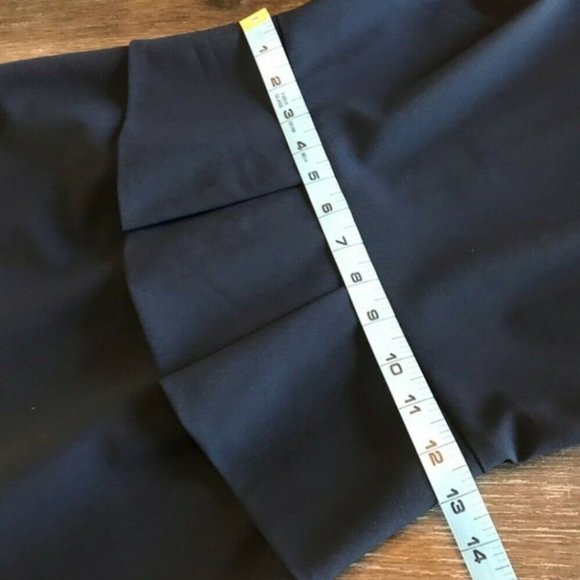 J. CREW Woven Black Peplum Dress Short sleeve - Picture 3 of 6